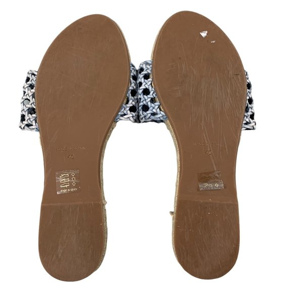 Women's Jigsaw Sila Woven Espadrille Slider Flat Sandals in Navy Size 40 / 9 - Picture 11 of 11